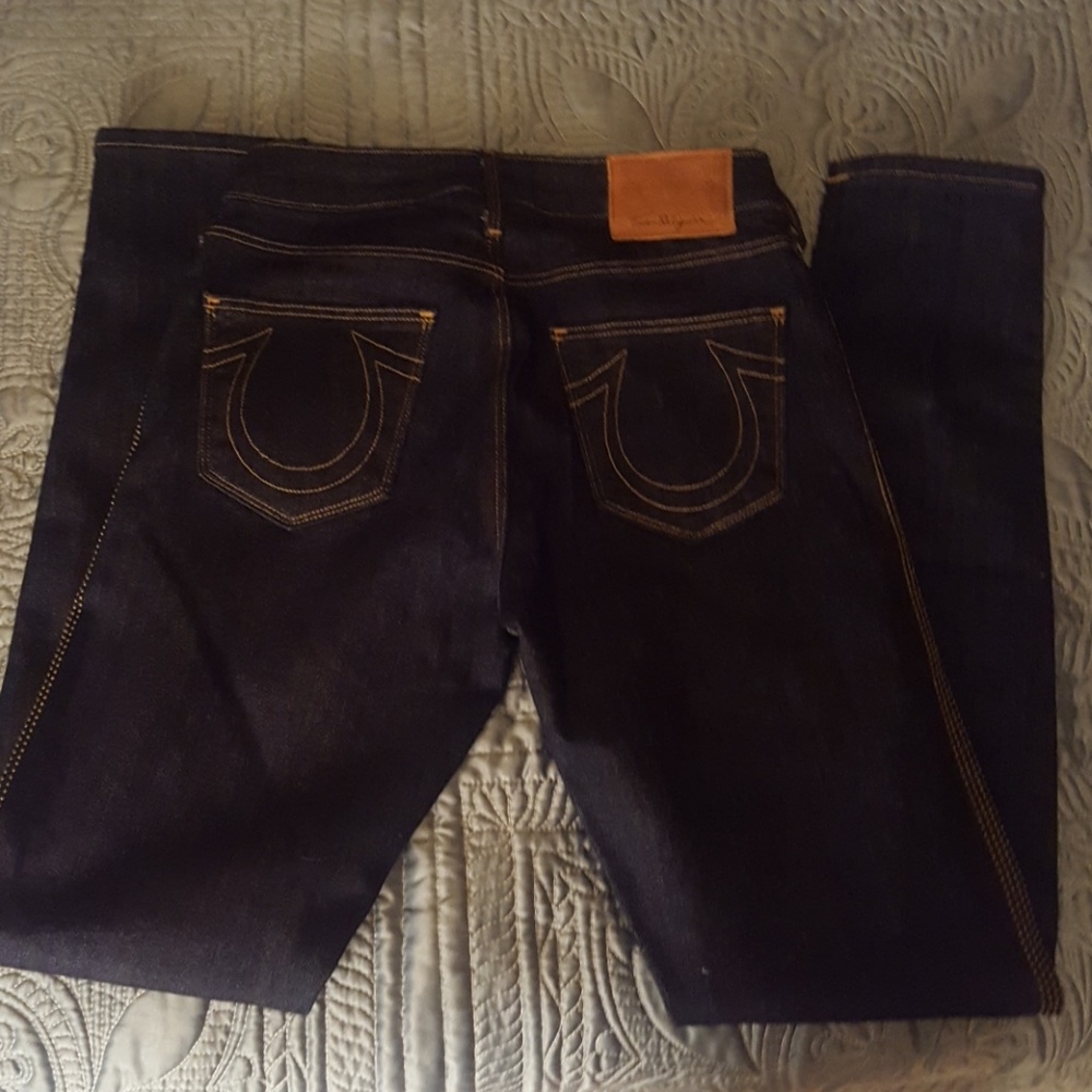 NWOT True Religion skinny side studded jeans size - Picture 3 of 4